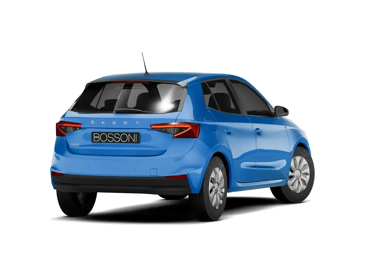 Nuova Skoda Fabia 2026 Blu Utilitaria