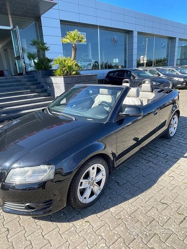 Usata Audi A3 Cabriolet Ambition 105 CV (77 kW) 2008 Nero Cabrio