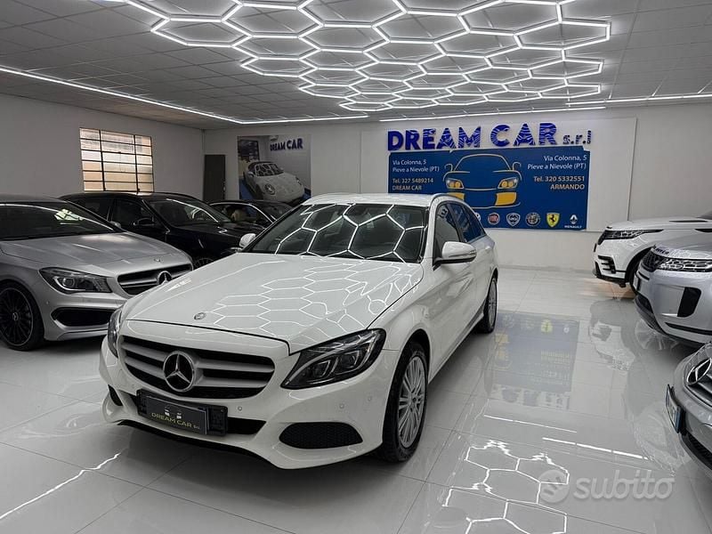 Usata Mercedes C220 Exclusive 170 CV (125 kW) 2015 Bianco Station wagon