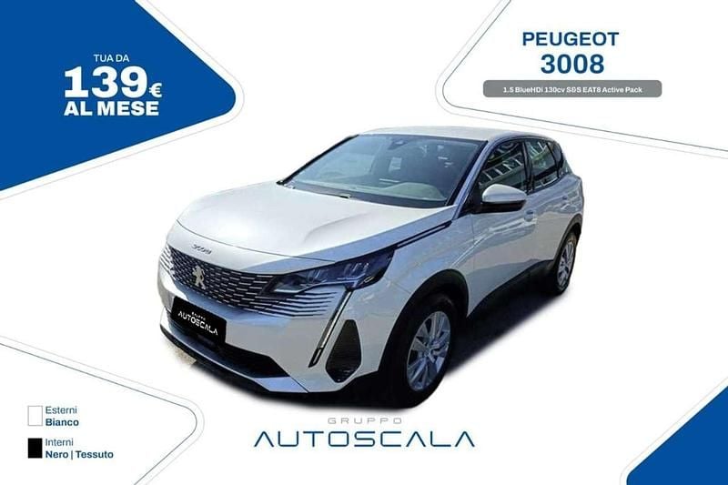 Usata Peugeot 3008 Active 131 CV (96 kW) 2022 Bianco SUV