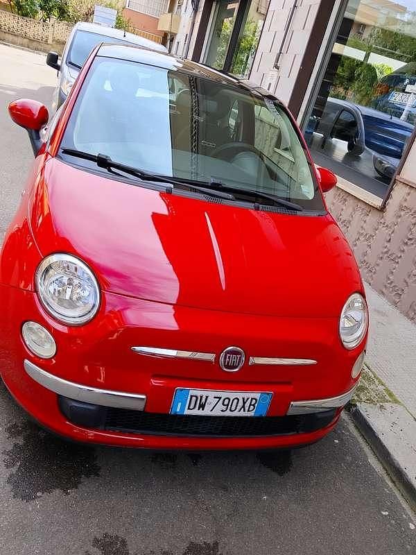 Usata Fiat 500 Lounge 69 CV (50 kW) 2009 Rosso Cabrio
