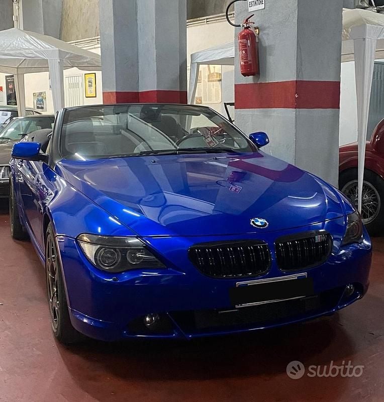 Usata BMW 645 Cabriolet 333 CV (244 kW) 2006 Blu Cabrio