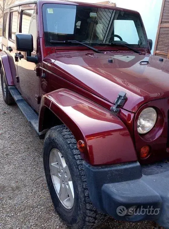 Usata Jeep Wrangler Unlimited Sahara 177 CV (130 kW) 2007 Rosso SUV