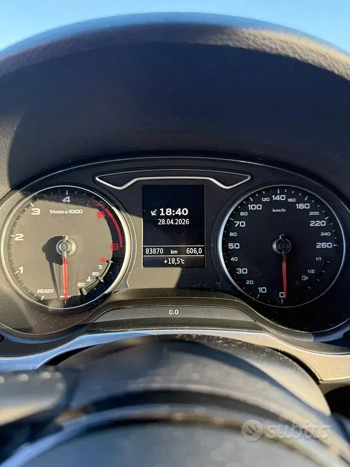 Usata Audi A3 Cabriolet 150 CV (110 kW) 2017 Bianco Cabrio