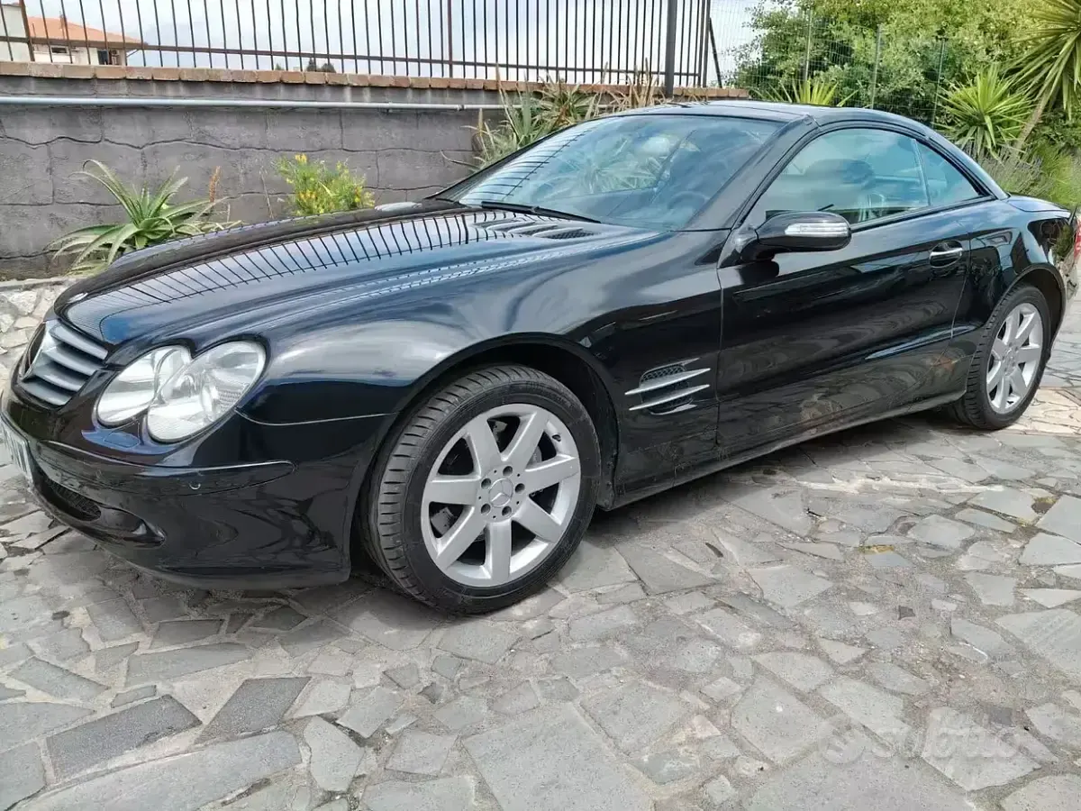 Usata Mercedes SL500 AMG 306 CV (225 kW) 2005 Nero Cabrio