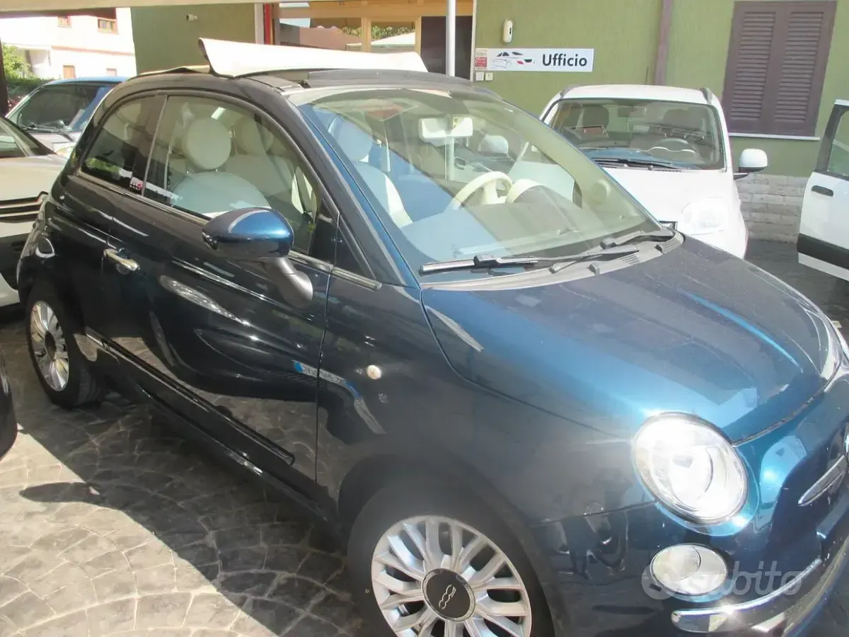 Usata Fiat 500 85 CV (62 kW) 2015 Bluazzurro Cabrio