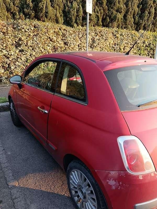 Usata Fiat 500 Lounge 69 CV (50 kW) 2009 Rosso Cabrio