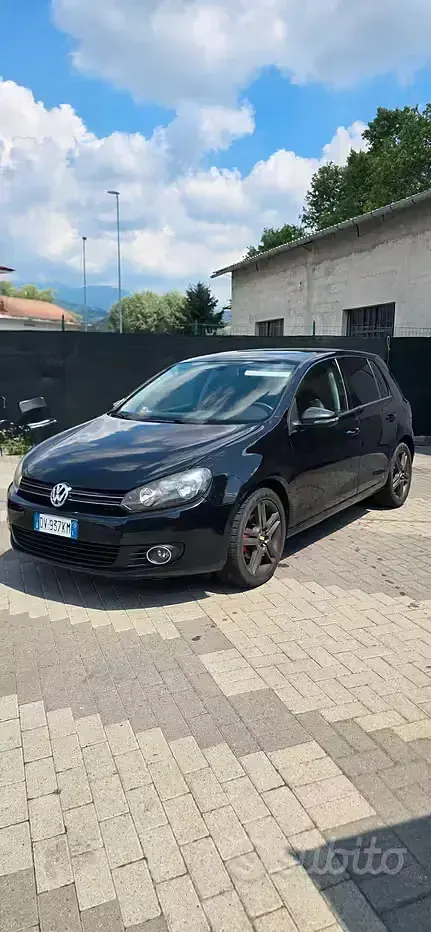 Usata VW Golf VI 110 CV (80 kW) 2009 Nero Utilitaria