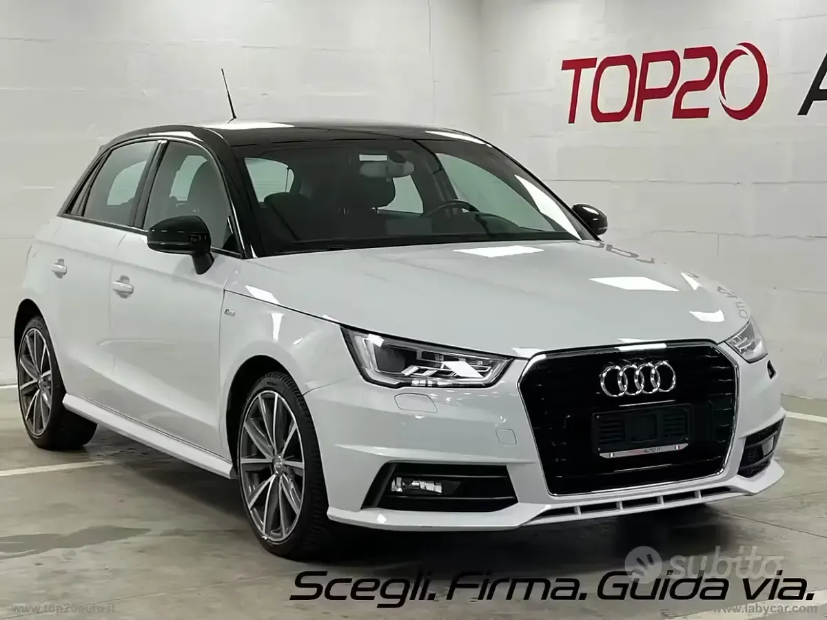 Usata Audi A1 S-Line 90 CV (66 kW) 2018 Bianco Berlina
