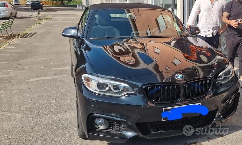 Usata BMW 218 Sport Line 150 CV (110 kW) 2017 Nero Cabrio