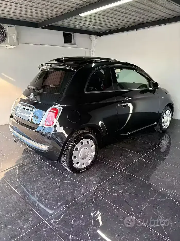 Usata Fiat 500 Lounge 95 CV (69 kW) 2009 Nero Cabrio