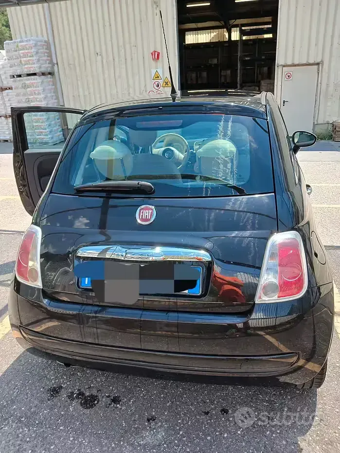 Usata Fiat 500 Lounge 69 CV (50 kW) 2009 Nero Cabrio
