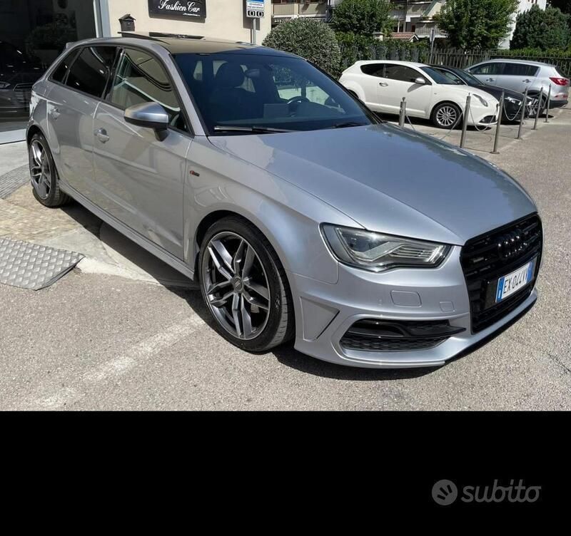 Usata Audi A3 S-Line 184 CV (135 kW) 2014 Grigio Berlina