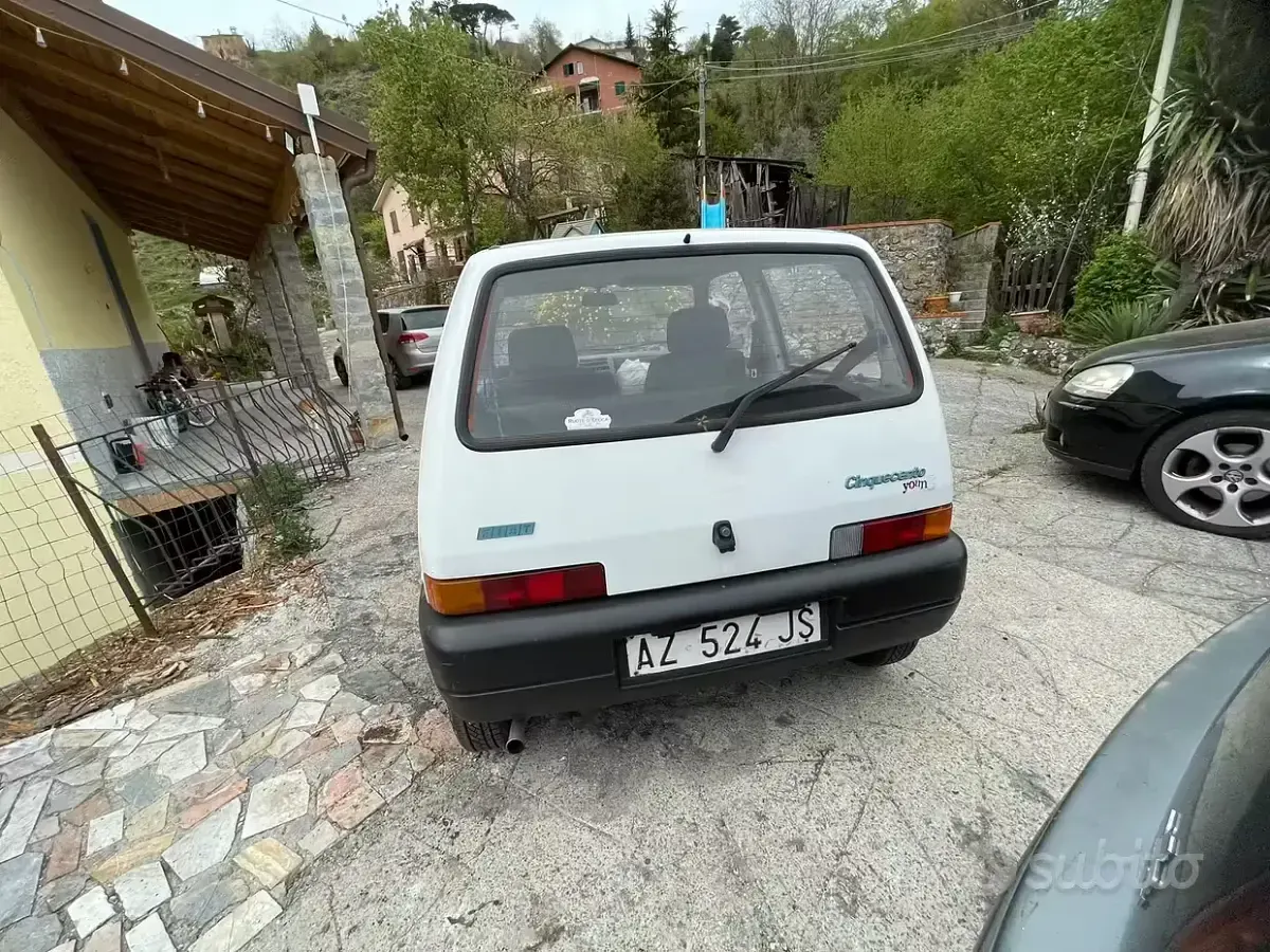 Usata Fiat 500 Young 39 CV (28 kW) 1998 Bianco Utilitaria