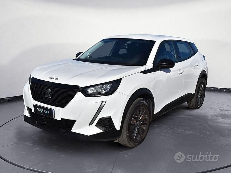 Bianco Usata 2022 Peugeot 2008 Active SUV | 17.900 € (Buon prezzo) - Immagine 1/4