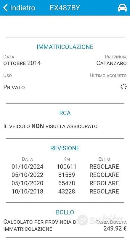 Usata Fiat 500L Lounge 120 CV (88 kW) 2014 Bianco Monovolume