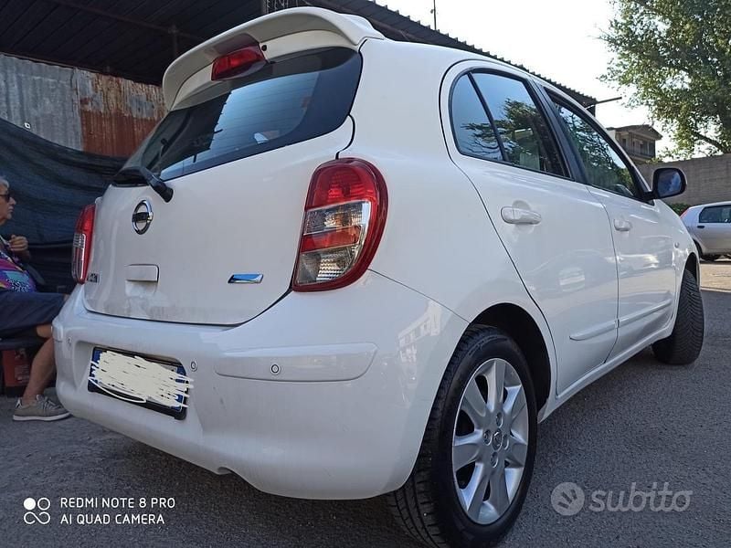 Usata Nissan Micra Acenta 80 CV (58 kW) 2012 Bianco Utilitaria