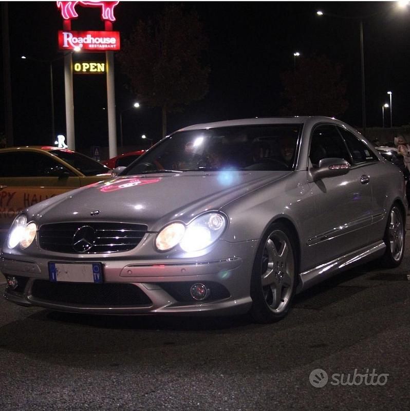 Usata Mercedes CLK500 Avantgarde 306 CV (225 kW) 2002 Grigio Coupé
