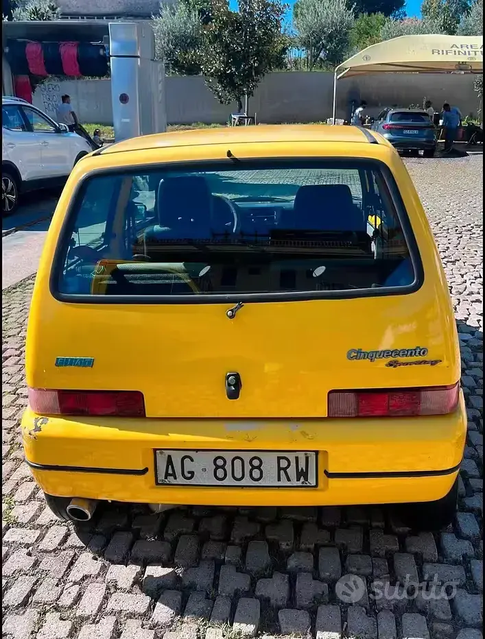 Usata Fiat Cinquecento 54 CV (39 kW) 1996 Giallo Utilitaria