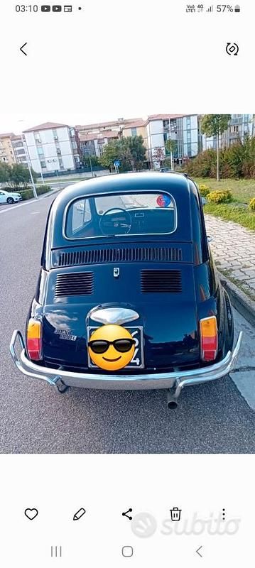Usata Fiat 500 1970 Blu Utilitaria