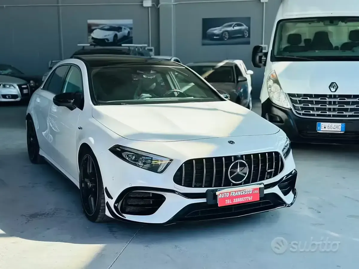 Usata Mercedes A45 AMG Premium 421 CV (309 kW) 2022 Bianco Berlina