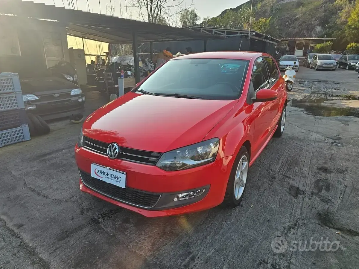 Usata VW Polo 90 CV (66 kW) 2012 Rosso Utilitaria
