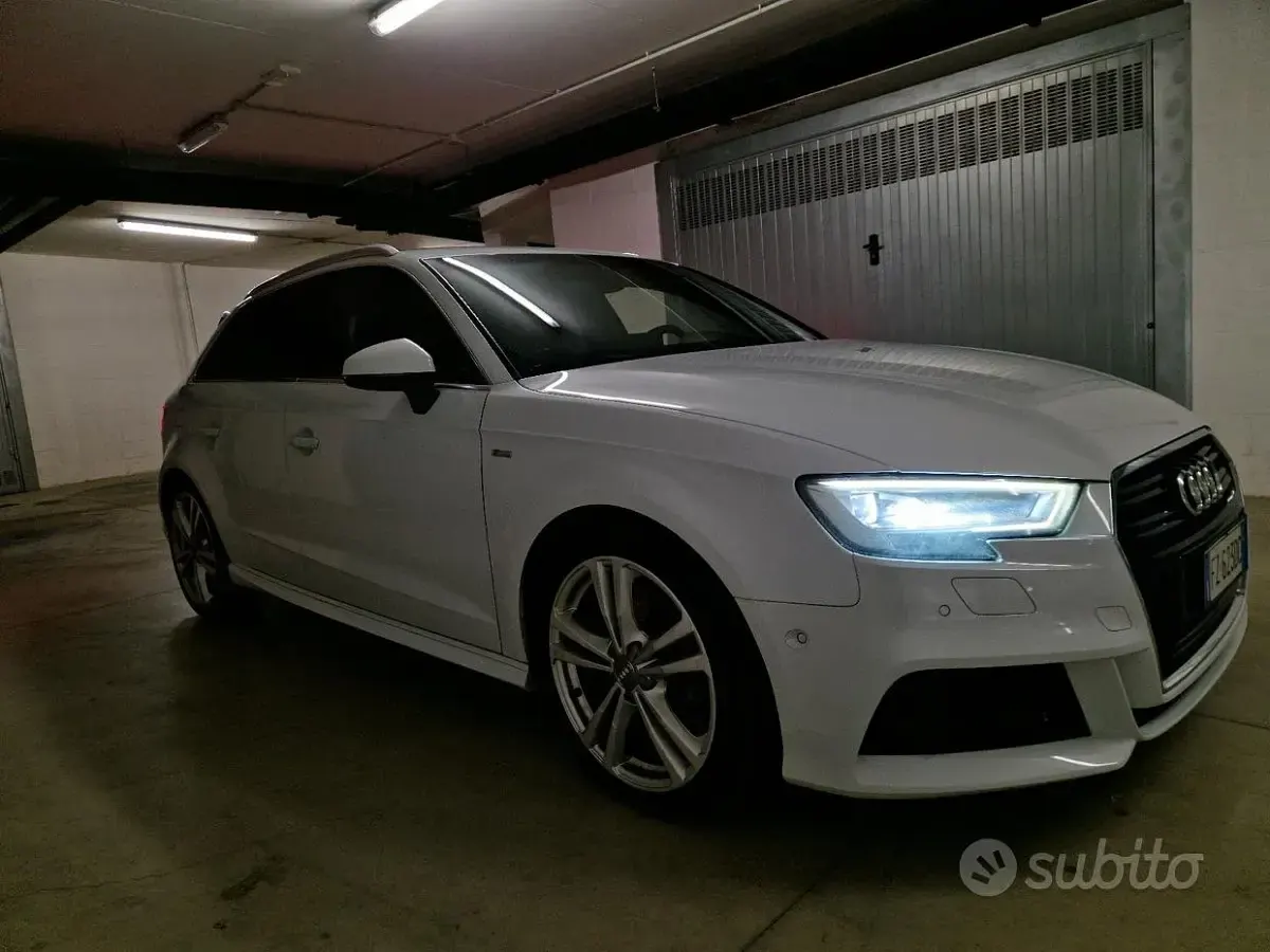 Usata Audi A3 S-Line 116 CV (85 kW) 2019 Bianco Berlina