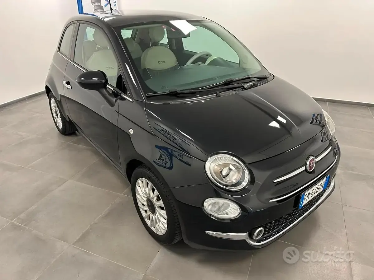 Usata Fiat 500 Lounge 69 CV (50 kW) 2017 Nero Berlina