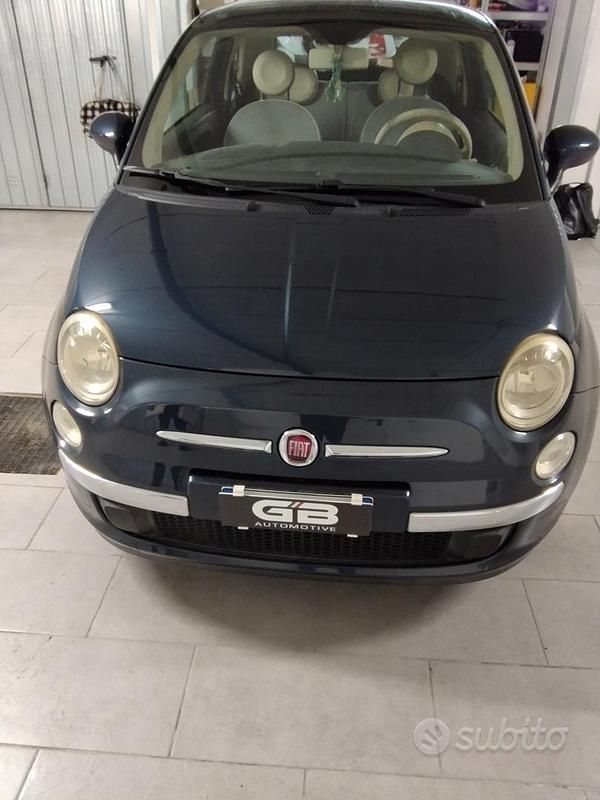 Usata Fiat 500 Lounge 69 CV (50 kW) 2008 Blu Utilitaria