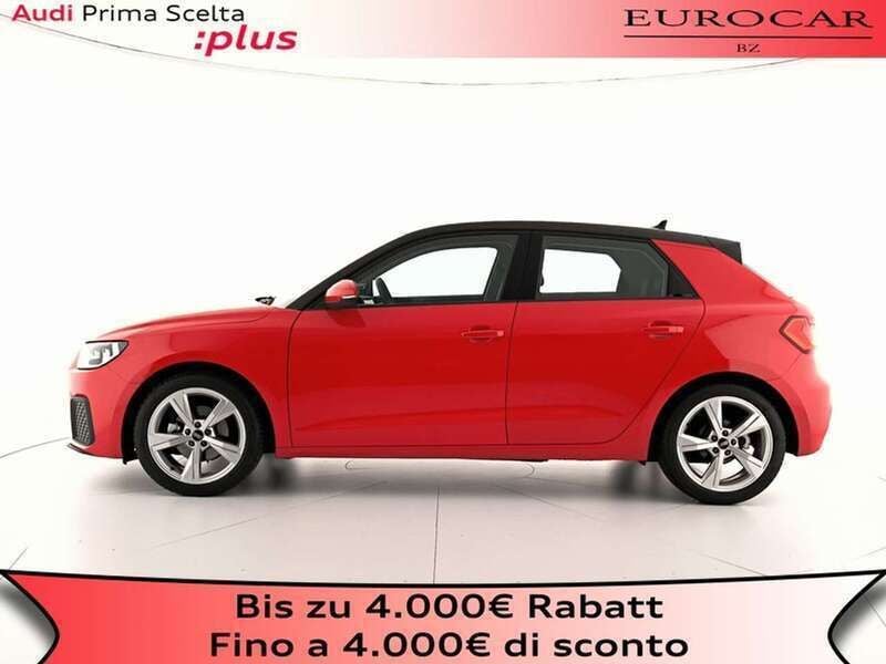 Usata Audi A1 Sportback 110 CV (80 kW) 2022 Rosso misano perlato nero mito Utilitaria
