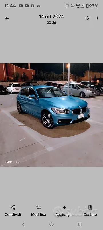 Usata BMW 114 Sport Line 2021 Blu Utilitaria