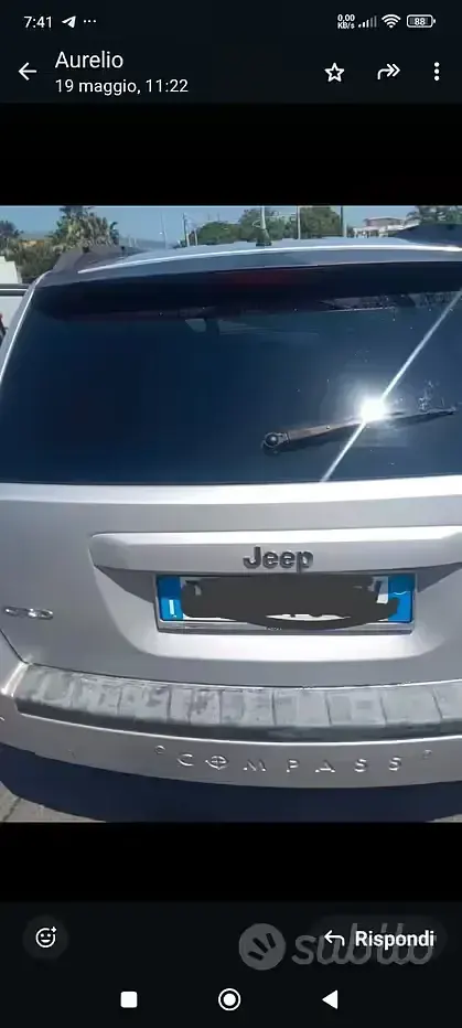 Usata Jeep Compass 140 CV (102 kW) 2008 Grigio SUV