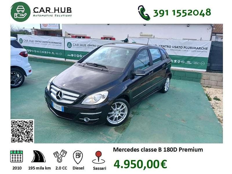 Usata Mercedes B180 Premium 109 CV (80 kW) 2010 Nero Monovolume