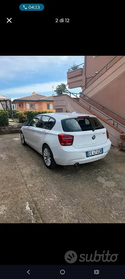 Usata BMW 118 Efficient Dynamics 143 CV (105 kW) 2011 Bianco Utilitaria