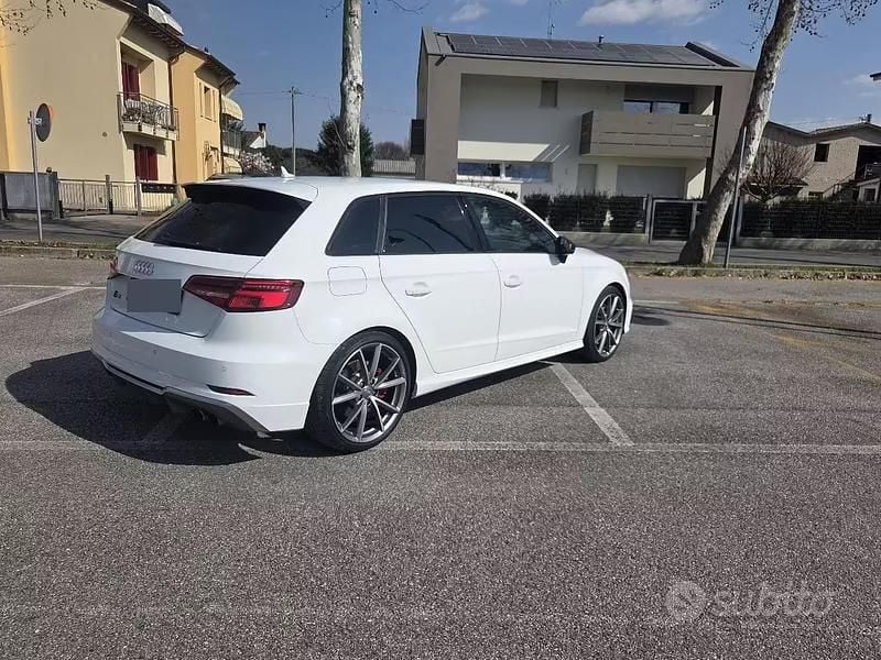Usata Audi S3 310 CV (228 kW) 2018 Bianco Berlina