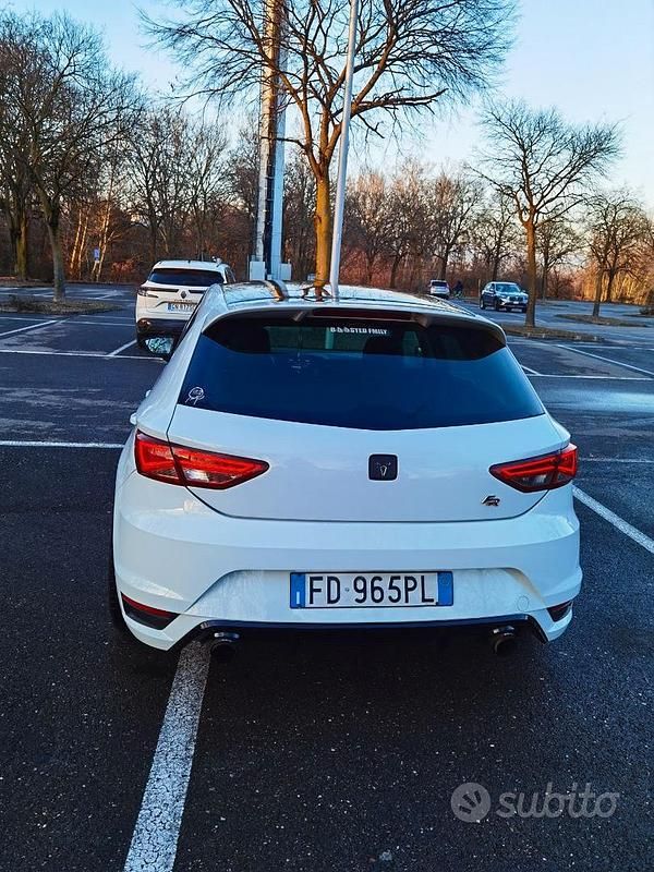 Usata Seat Leon FR 184 CV (135 kW) 2016 Bianco Berlina