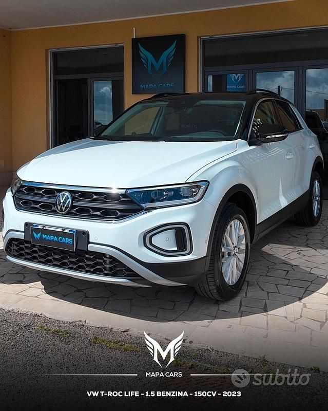 Usata VW T-Roc Life 150 CV (110 kW) 2023 Bianco SUV