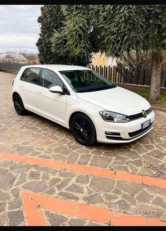 Usata VW Golf VII 110 CV (80 kW) 2014 Bianco Berlina