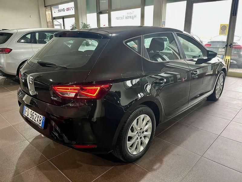 Usata Seat Leon Business 110 CV (80 kW) 2016 Nero Berlina