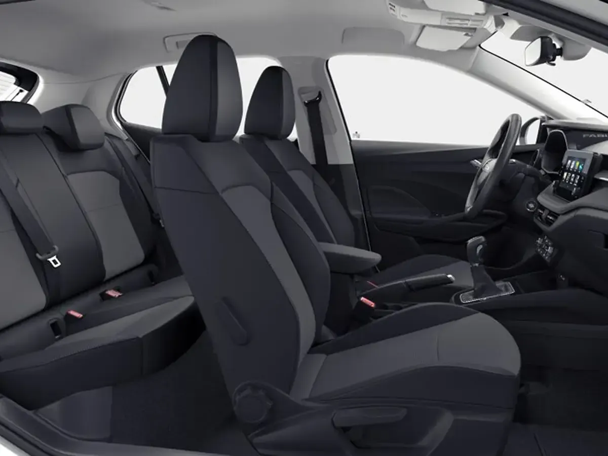 Nuova Skoda Fabia 115 CV (84 kW) 2026 Bianco luna metallizzato nero tulipano p Utilitaria