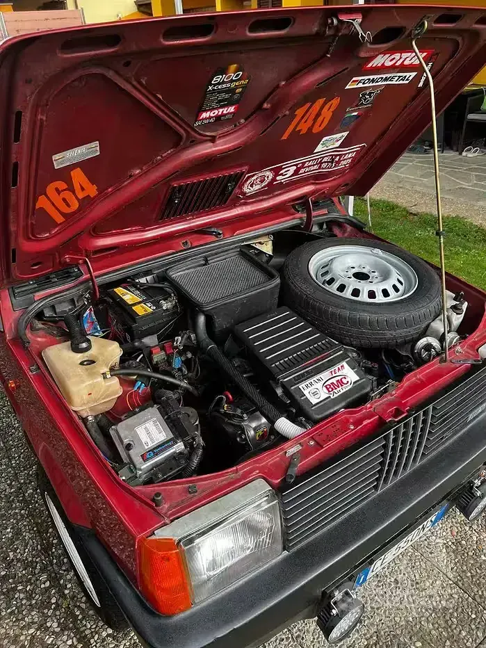 Usata Fiat Panda 54 CV (39 kW) 2003 Rosso Utilitaria