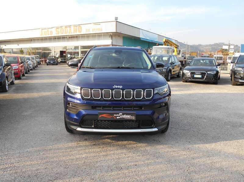 Blu/azzurro Usata 2021 Jeep Compass Limited SUV | 28.990 € (Molto cara) - Immagine 1/4