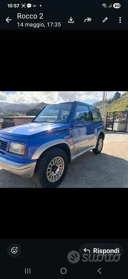Usata Suzuki Vitara 75 CV (55 kW) 1998 Blu SUV