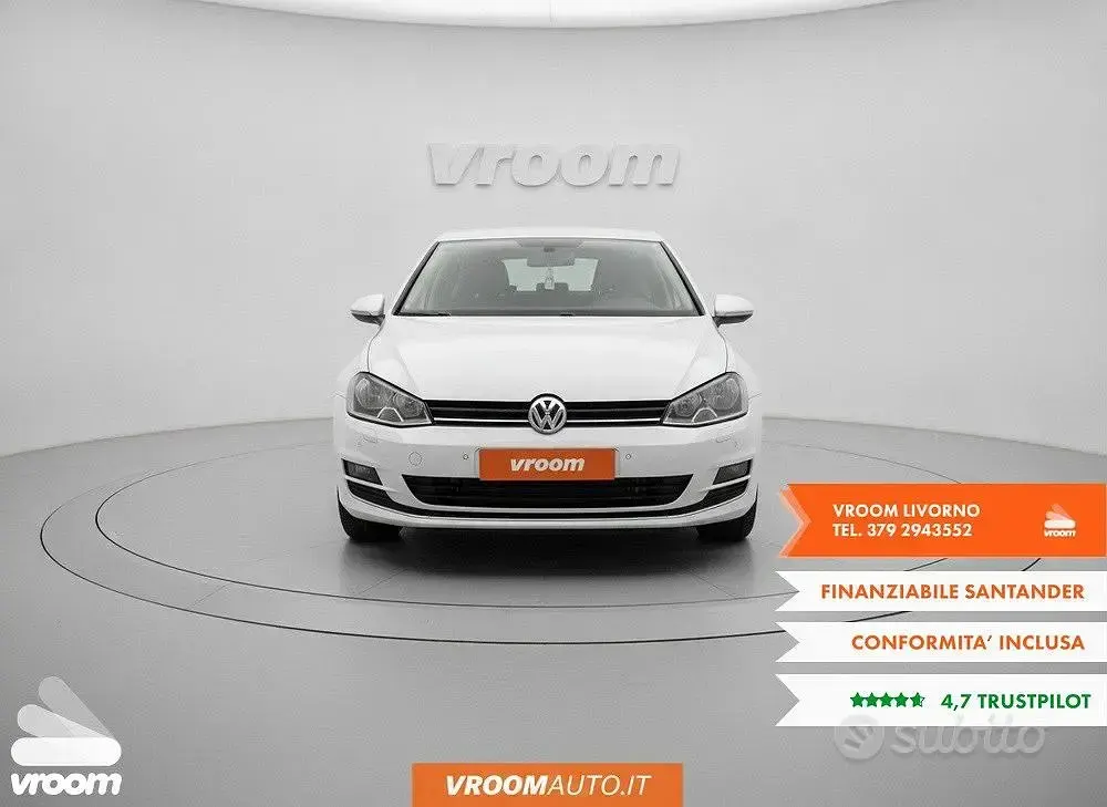 Usata VW Golf VII LOUNGE 110 CV (80 kW) 2016 Bianco Utilitaria