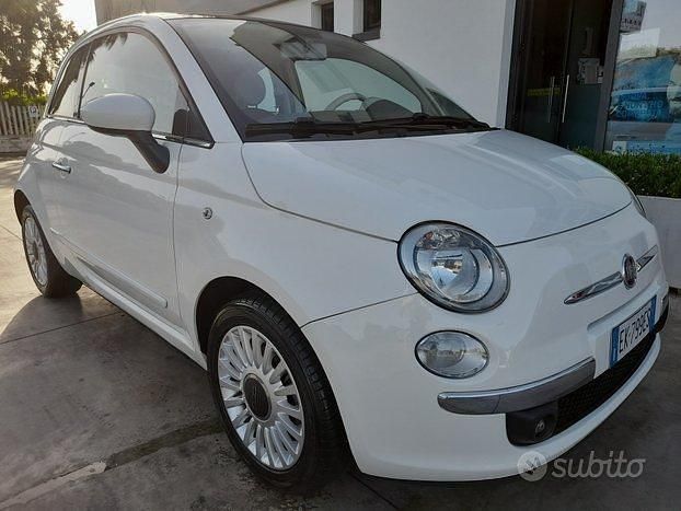 Usata Fiat 500 Lounge 95 CV (69 kW) 2012 Bianco Berlina