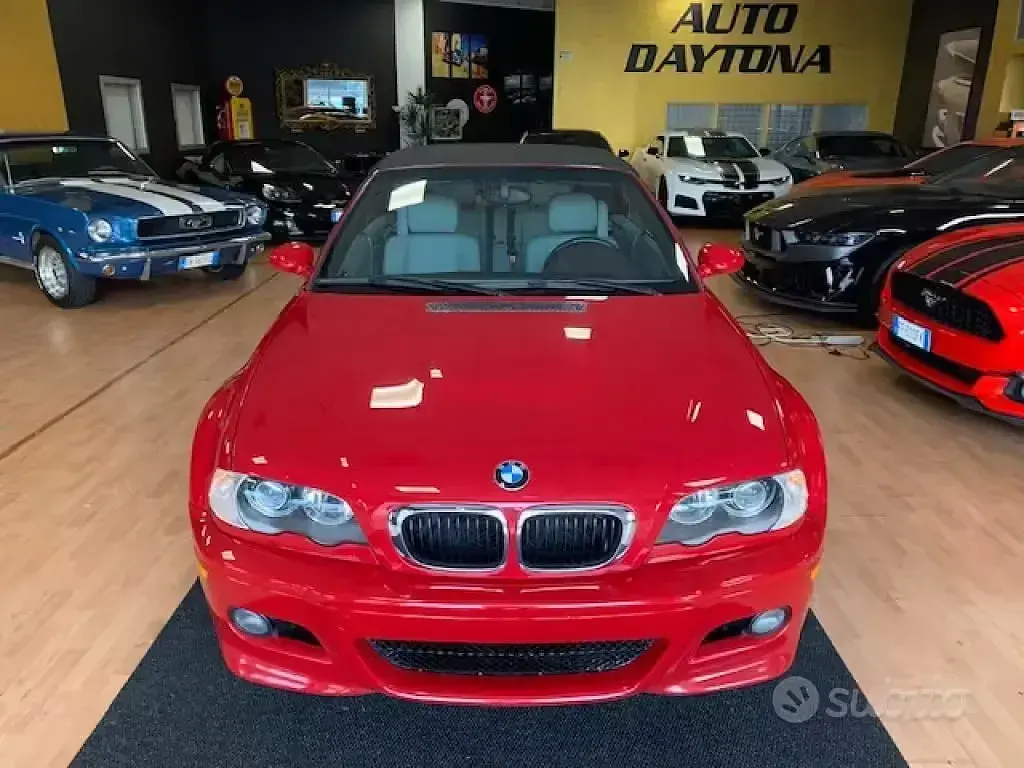 Usata BMW M3 Cabriolet 343 CV (252 kW) 2002 Rosso Cabrio