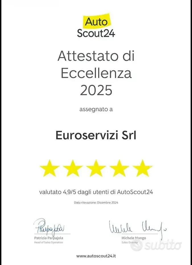 Usata Mitsubishi Space Star 71 CV (52 kW) 2021 Giallo Utilitaria