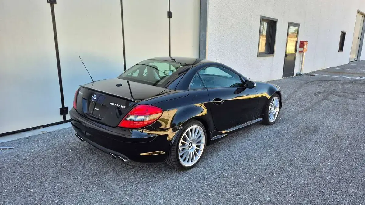 Usata Mercedes SLK55 AMG AMG 360 CV (264 kW) 2006 Nero Cabrio