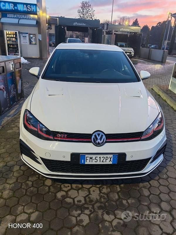 Usata VW Golf GTI 245 CV (180 kW) 2017 Bianco Berlina