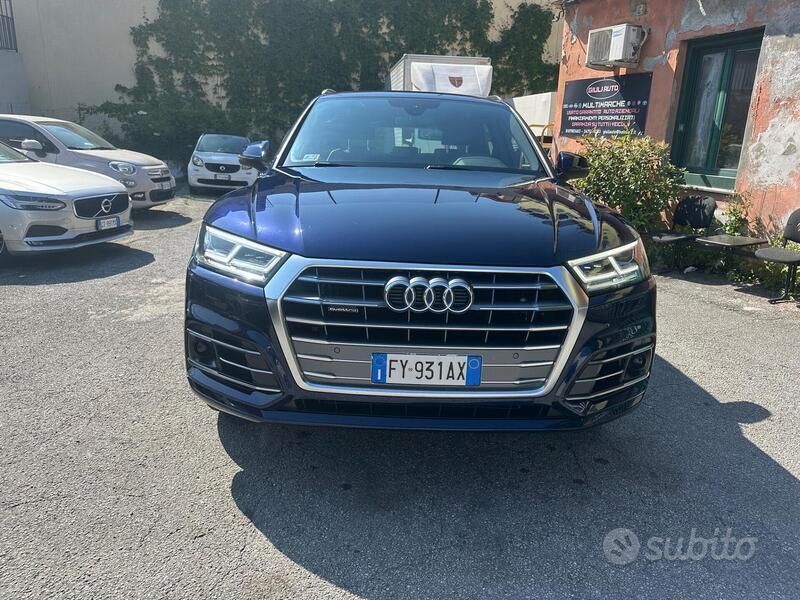 Usata Audi Q5 S-Line 190 CV (139 kW) 2019 Blu SUV